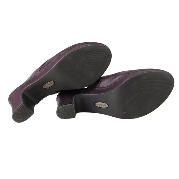 Easy Spirit Womens Purple Payden Leather Slip On Block Heels Mule‎ Size US 7.5 M - Picture 7 of 11